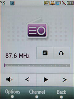 Samsung F480 Touchwiz. Программа работы с FM модулем