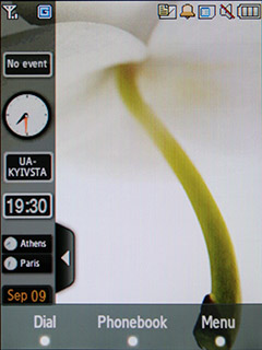 Samsung F480 Touchwiz. Режим Widget - 2