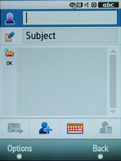 Samsung F480 Touchwiz. E-mail сообщения