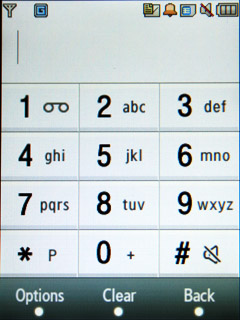 Samsung F480 Touchwiz. Окно номеронабирателя