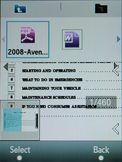 Samsung F480 Touchwiz. Чтение документов MS Office и pdf файлов - 2