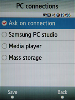 Samsung F480 Touchwiz. Режимы подключения к ПК по шине USB