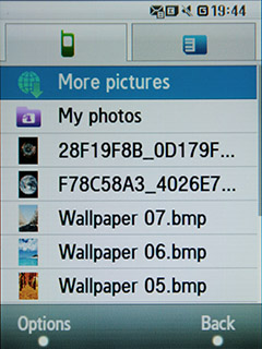 Samsung F480 Touchwiz. Просмотр изображений