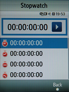 Samsung F480 Touchwiz. Секундомер