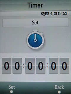 Samsung F480 Touchwiz. Таймер