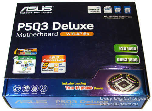 ASUS P5Q3 Deluxe-WiFi Упаковка