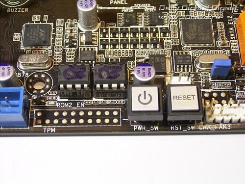 ASUS P5Q3 Deluxe-WiFi кнопки