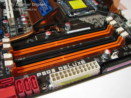 ASUS P5Q3 Deluxe-WiFi слоты DIMM