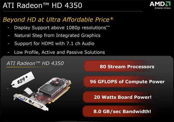 ATI Radeon HD 4350 Specs
