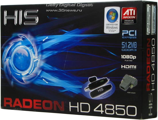 HIS Radeon HD 4850, �������, ��� �������