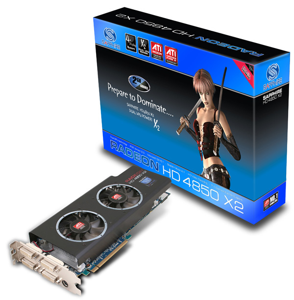 Sapphire Radeon HD 4850 X2 2GB GDDR3