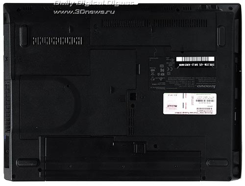 Lenovo ThinkPad SL3400. Вид снизу