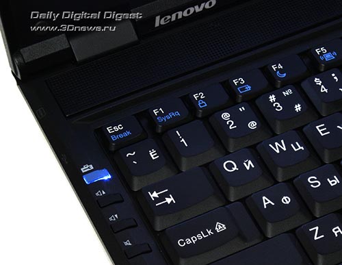 Lenovo ThinkPad SL300. Кнопка ThinkVantage и клавиши управления уровнем громкости