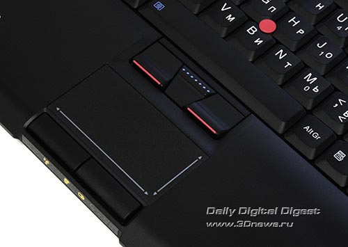 Lenovo ThinkPad SL300. Сенсорная панель