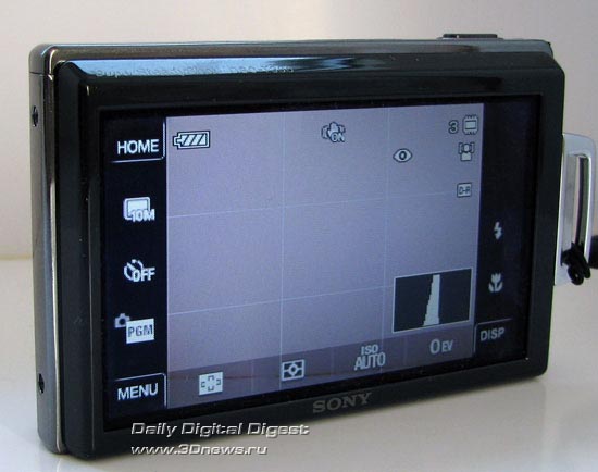 Сенсорный дисплей Sony Cyber-shot DSC-T300