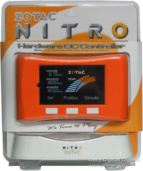 Zotac Nitro упаковка вид спереди