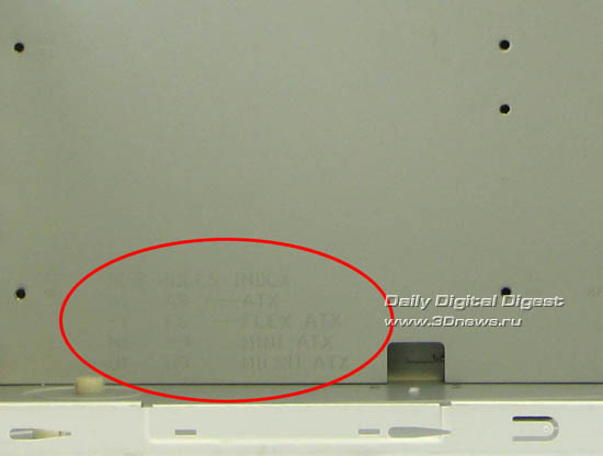 Enermax Phoenix ECA3162-B - подложка под материнскую плату с разметкой
