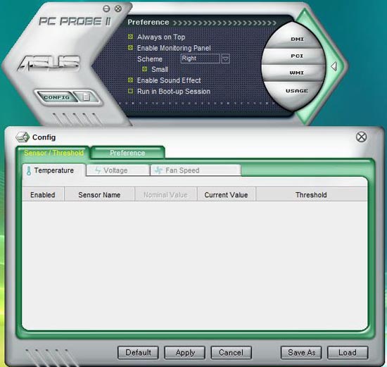 ASUS P6T Deluxe  PC Probe 2