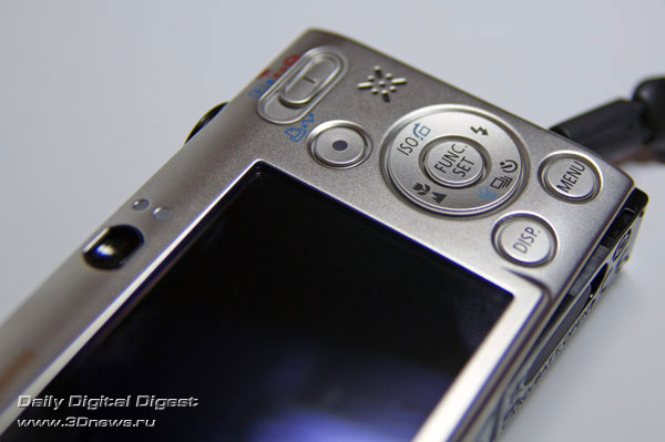 Элементы управления Canon IXUS 85 IS