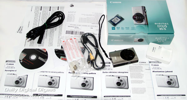 Комплект поставки Canon IXUS 85 IS
