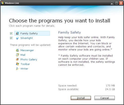 Windows Live Eseentials