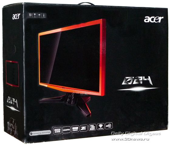 Упаковка Acer G24 Wide