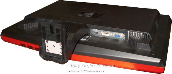 Монитор Acer G24 Wide - вид снизу-сзади
