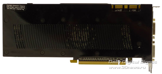 Zotac GeForce GTX 280 AMP! Edition – вид сзади