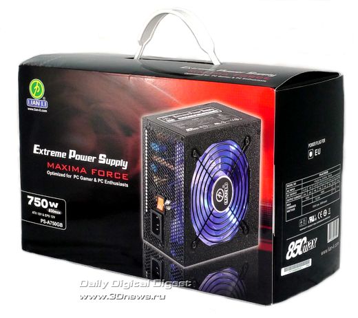 Упаковка Lian Li MAXIMA Force PS-A750GB