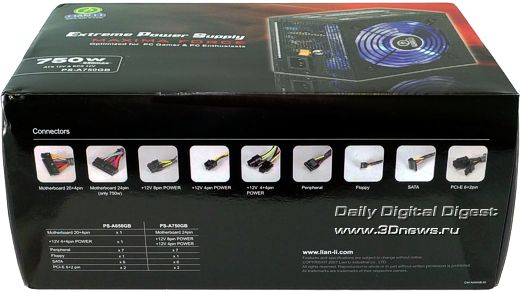 Упаковка Lian Li MAXIMA Force PS-A750GB