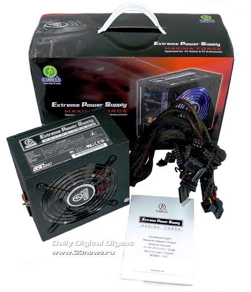 Комплект поставки Lian Li MAXIMA Force PS-A750GB