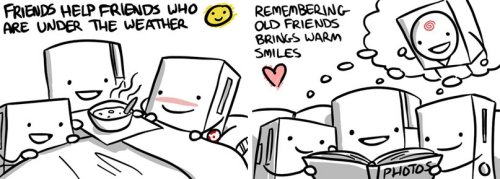 Милые комиксы о дружбе консолей