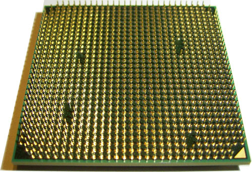 Phenom II X3 720 обратная сторона процессора AM3