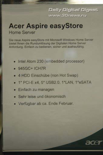 Acer Aspire easyStore