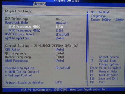 ASRock X58 SuperComputer настройки разгона 1