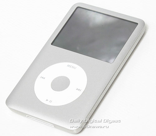 Apple iPod Classic 120 Gb. Вид спереди
