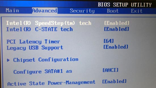 BIOS MSI PX600 Prestige Collection, ������� Advanced