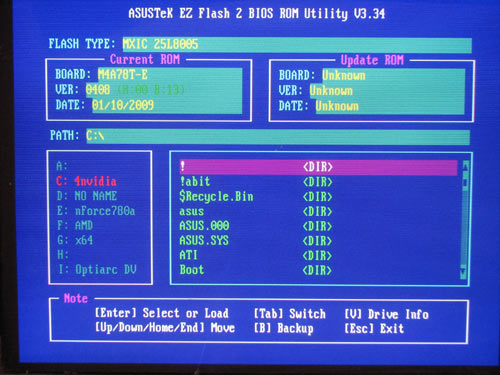 ASUS M4A78T-E EZ Flash 2