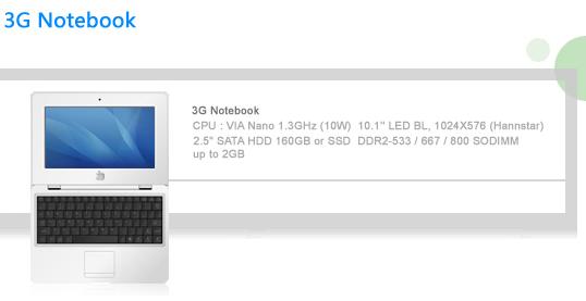 3G Notebook
