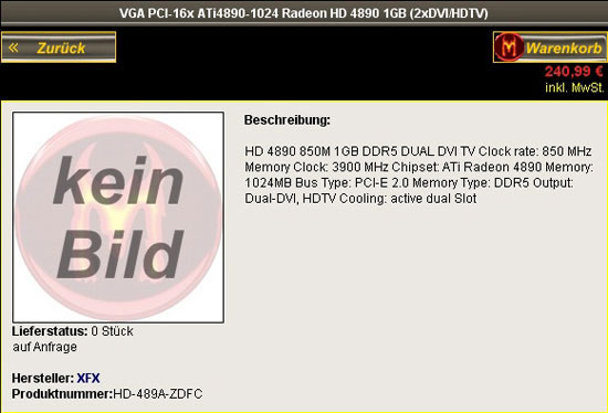 XFX Radeon HD 4890