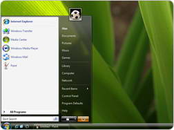 vista start menu