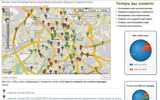 �������� � ������ ������ �� Wi2Geo