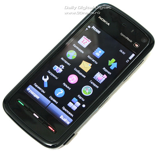 Nokia 5800 XpressMusic. Вид спереди