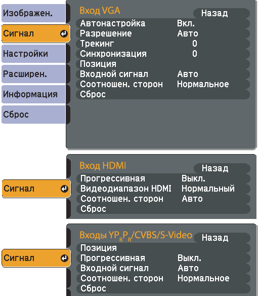 ������������� ���������, ������������� HDMI, ����������� ������, �����