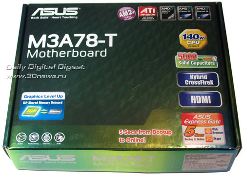 ASUS M3A78-T коробка