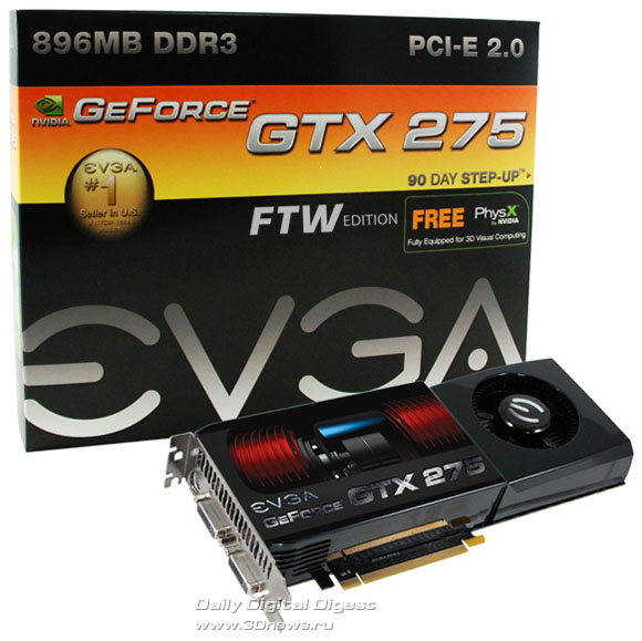 EVGA GeForce GTX 275 FTW Edition