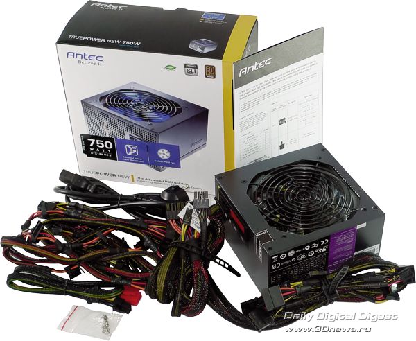 Комплектация Antec Truepower TP-750 Blue