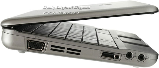 HP mini 2140. Вид слева