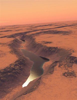 Озеро на Марсе