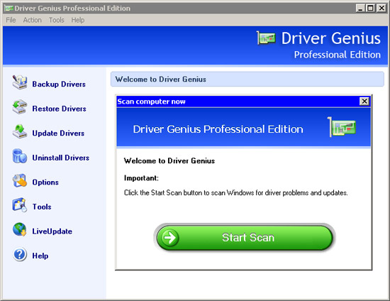 Driver Genius Professional 2009 9.0.0.186: быстрая загрузка драйверов